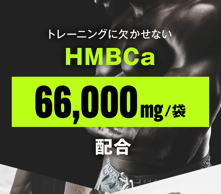 トレーニングに欠かせない HMBCa 66,000mg/袋 配合